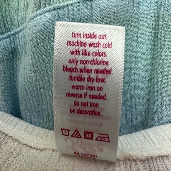 JUSTICE Girl’s Swimsuit Cover-Up Sz 14/16 Multi Colors Adjustable Straps - Picture 9 of 12